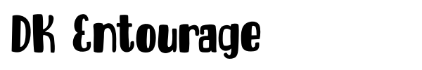 DK Entourage font preview